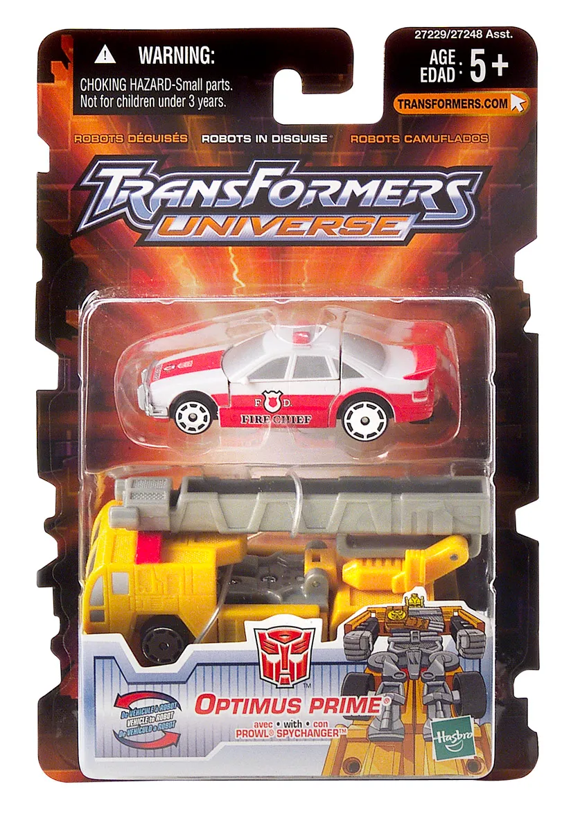 Optimus Prime and Prowl Spy Changer 2-Pack Exclusive | Transformers Universe