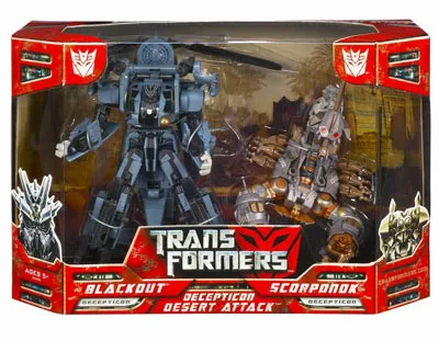 Voyager Class Blackout and Scorponok Decepticon Desert Attack | Transformers the Movie