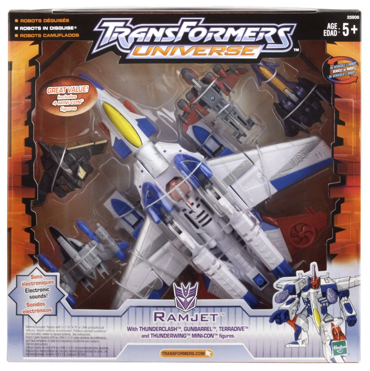 Ultra Class Ramjet with Thunderclash Gunbarrel Thunderwing and Terradive | Transformers Universe