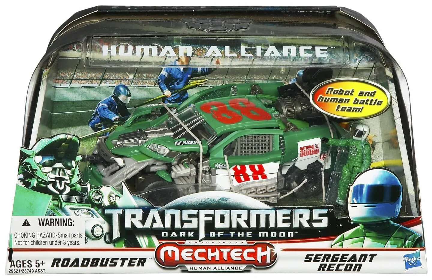 Voyager Class Human Alliance Roadbuster with Sergeant Recon | Transformers 3 Dark of the Moon DOTM