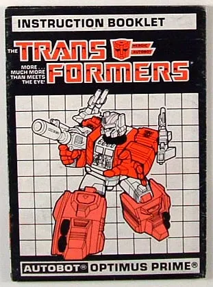 Optimus Prime Powermaster Instruction Manual