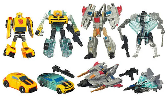 Cyberverse Bumblebee vs Starscream Exclusive 4-Pack | Transformers 3 Dark of the Moon DOTM