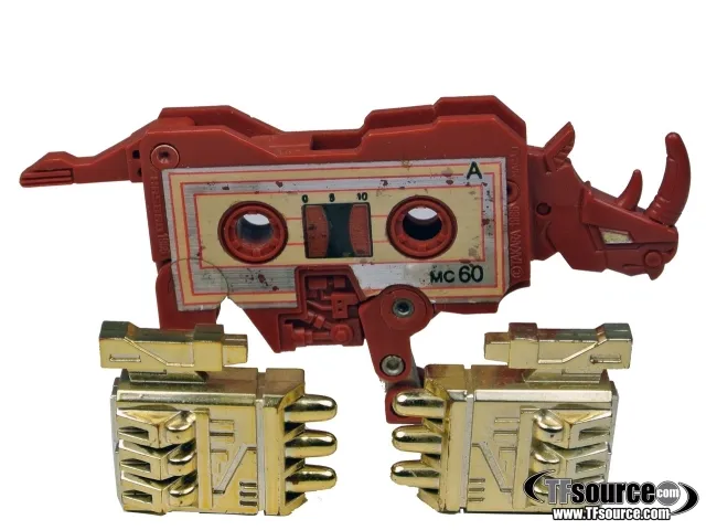 Ramhorn Gold Weapons Version Cassette Vintage Transformers G1