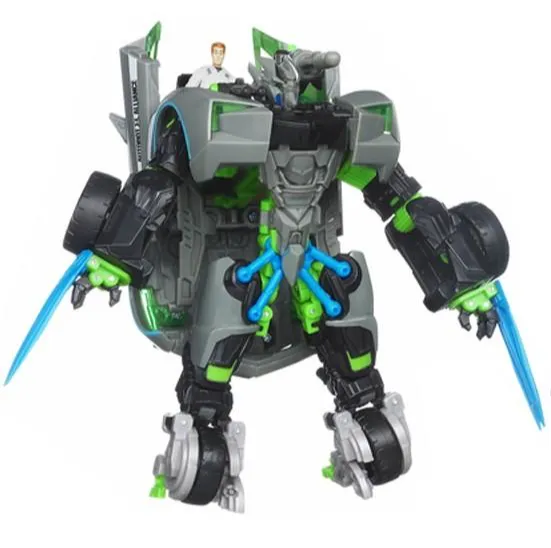Deluxe Class Human Alliance Flash Freeze Assault Sideswipe with Sergeant Chaos and Icepick | Transformers 3 Dark of the Moon DOTM