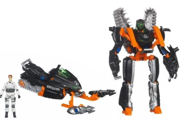 Deluxe Class Human Alliance Flash Freeze Assault Sideswipe with Sergeant Chaos and Icepick | Transformers 3 Dark of the Moon DOTM