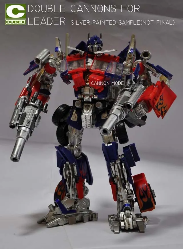 Buster Guns Metallic Silver Version | Cubex | Upgrade Kit