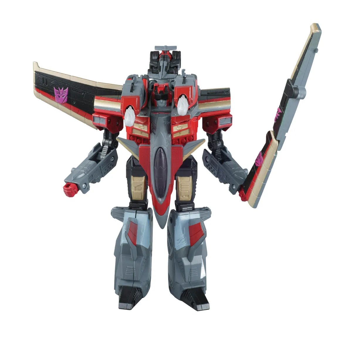 Deluxe Class Prowl with Longarm and Starscream with Zapmaster | Transformers Energon