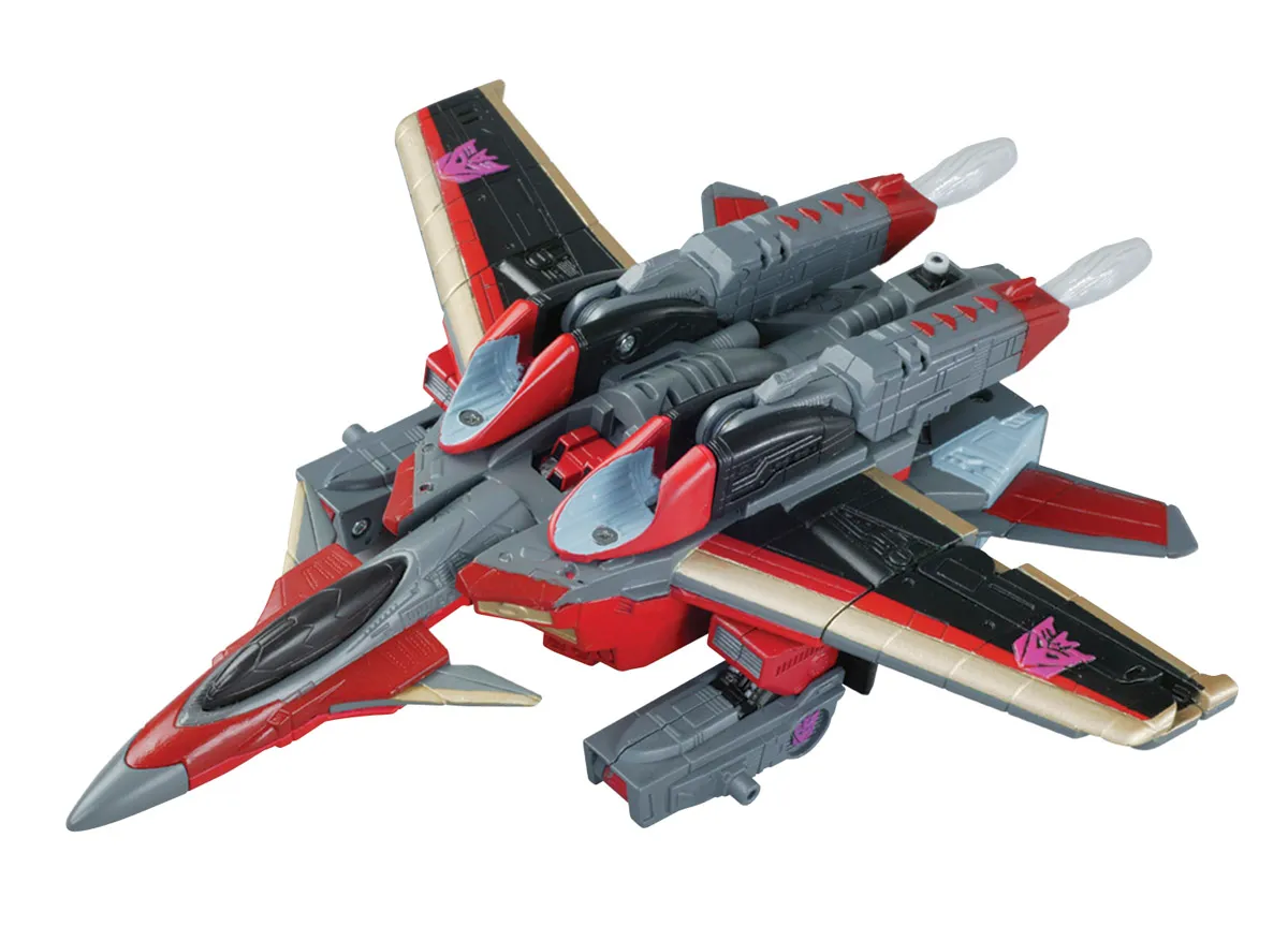 Deluxe Class Prowl with Longarm and Starscream with Zapmaster | Transformers Energon