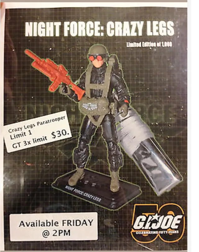 Night Force Crazy Legs 3.75-Inch Scale | G.I. Joe Joecon 2014 Convention Exclusive