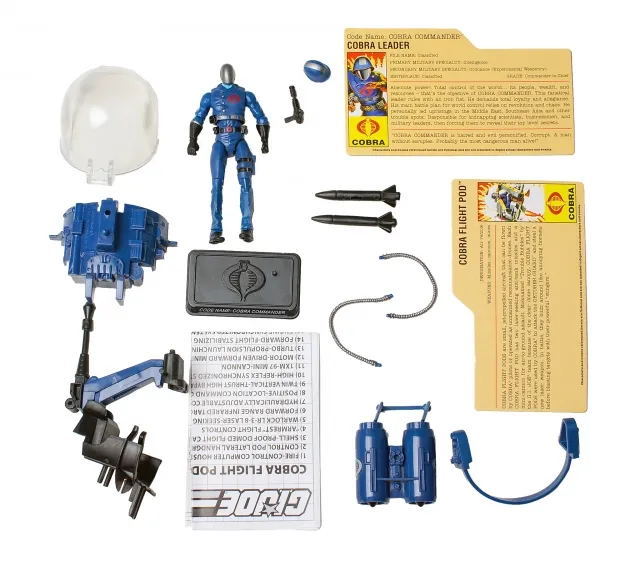 Cobra Commander with Flight Pod Ultimate Battle Pack 3.75-Inch Scale | G.I. Joe 25th Anniversary