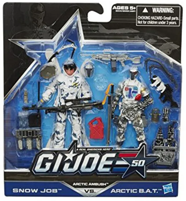 Snow Job vs Arctic B.A.T. Arctic Ambush Set of 2 3.75-Inch Scale | G.I. 50th Anniversary