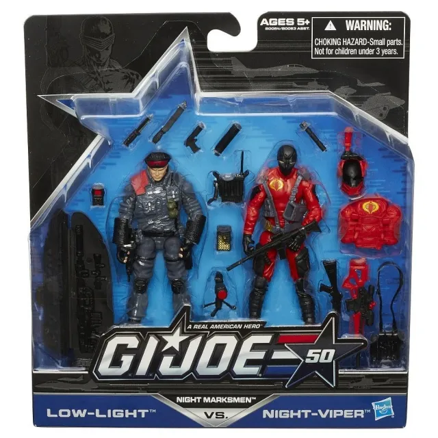 Low-Light vs Night-Viper Night Marksmen Set of 2 3.75-Inch Scale | G.I. 50th Anniversary