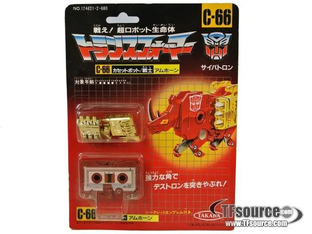 C-66 Ramhorn Cassette | Vintage Japanese G1 Transformers