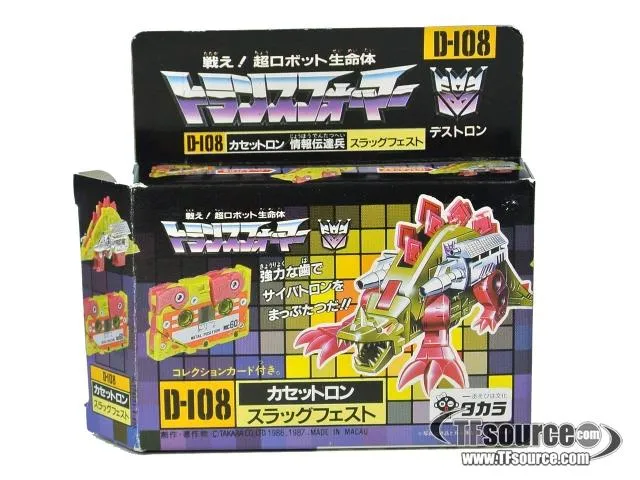 D-108 Slugfest Cassette | Vintage Japanese G1 Transformers