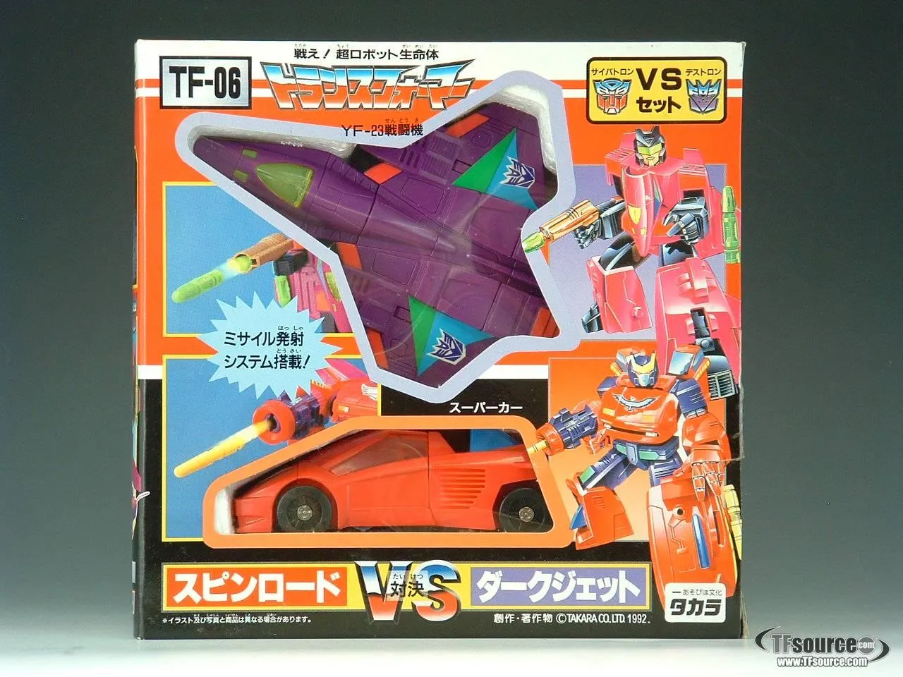 TF-06 Spin Road vs Dark Jet | Vintage Japanese G1 Transformers