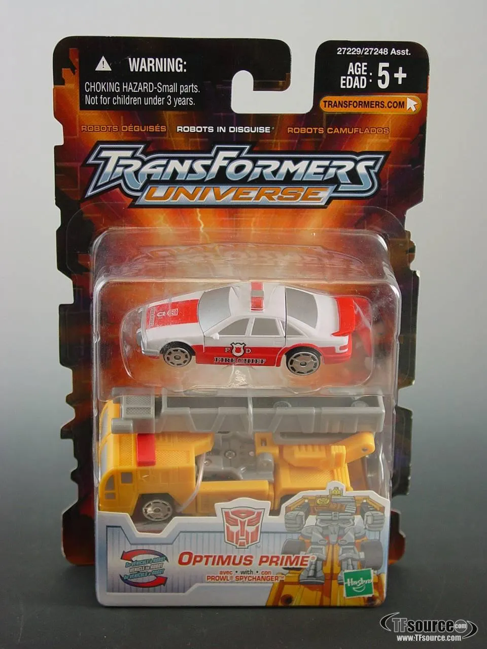 Optimus Prime and Prowl Spy Changer 2-Pack Exclusive | Transformers Universe